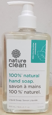 Liquid Soap - Peppermint REFILL (Nature Clean)